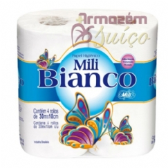 Foto Papel Higiênico Mili Bianco 30 MT - 4 Rolos